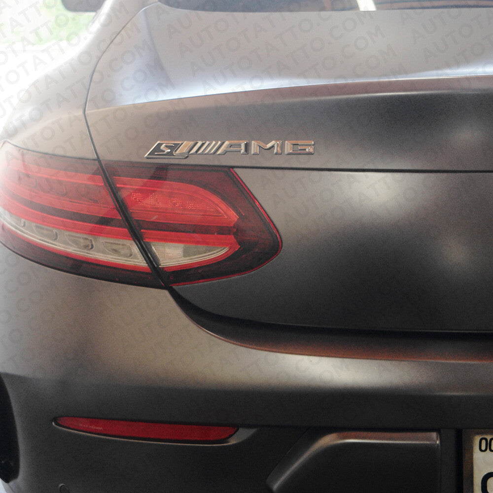 Mercedes S Trunk Emblem Logo 3D Sticker Badge Decoration AMG Edition Sport Black