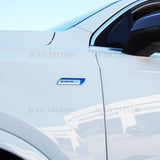 Universal Fender Marker Car AMG Edition Blue Logo Badge Emblem Sport Decoration
