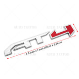 GMC Canyon Sierra AT4 Rear Tailgate Badge Logo Emblem Nameplate OEM Chrome Red