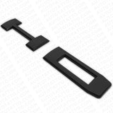 2020+ GMC Chevy HD Front Side Door Nameplates Letter 3D Emblem Matte Black