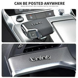 4pcs Infinity Car Hi-Fi Speaker Audio Badge Stereo Emblem Sticker Decal Logo