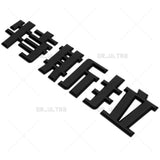 Tesla Rear Chinese 特斯拉 3D Decal Nameplate Logo Badge Emblem Decorate Gloss Black