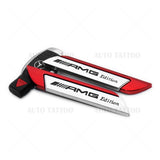Universal Fender Marker Car AMG Edition Red Logo Badge Emblem Sport Decoration