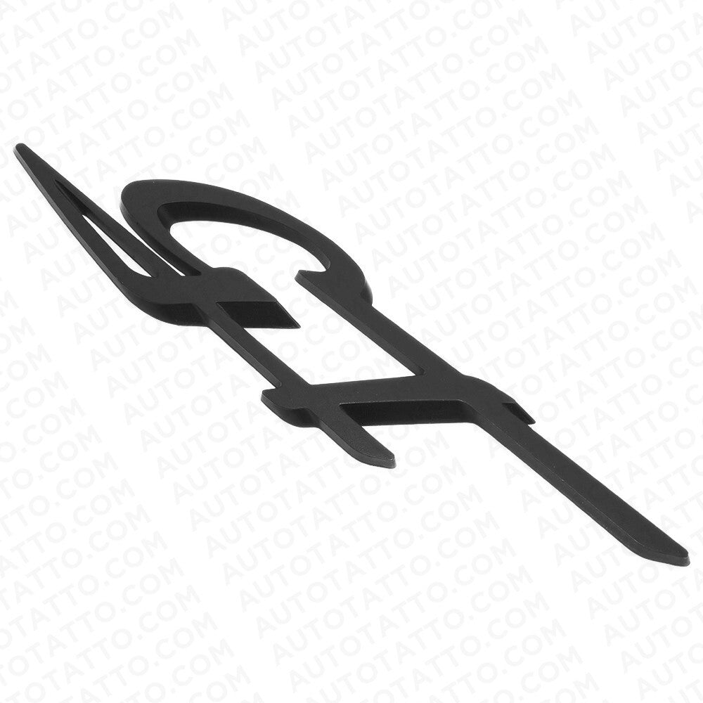 Maserati Ghibli Levante Grecale Side Fender Logo GT Emblem Badge Matte Black