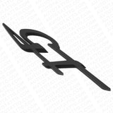 Maserati Ghibli Levante Grecale Side Fender Logo GT Emblem Badge Matte Black