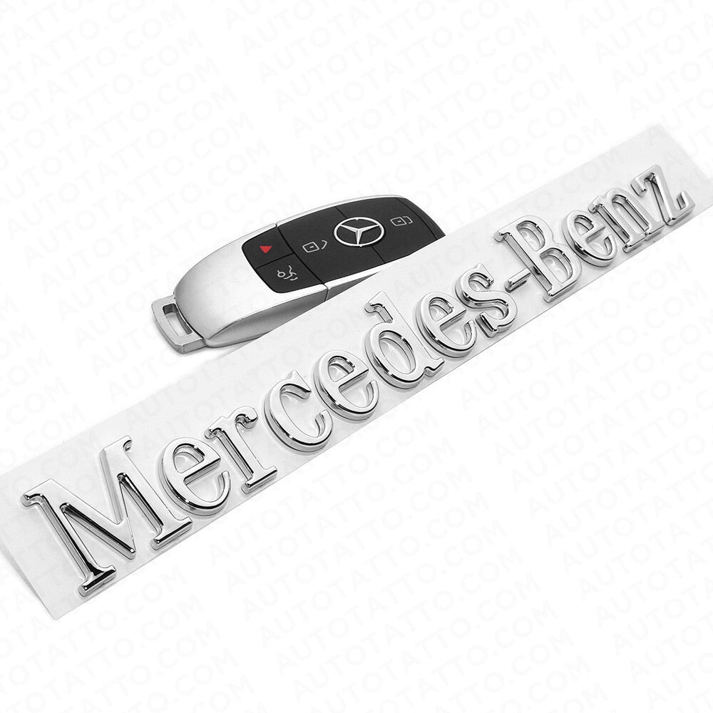 Mercedes-Benz Letter Emblem 3D Logo Nameplate Badge Decoration AMG Chrome Sport