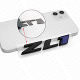Camaro Hood or Rear Bumper ZL1 Nameplate Logo Sport Emblem Decorate Black Blue