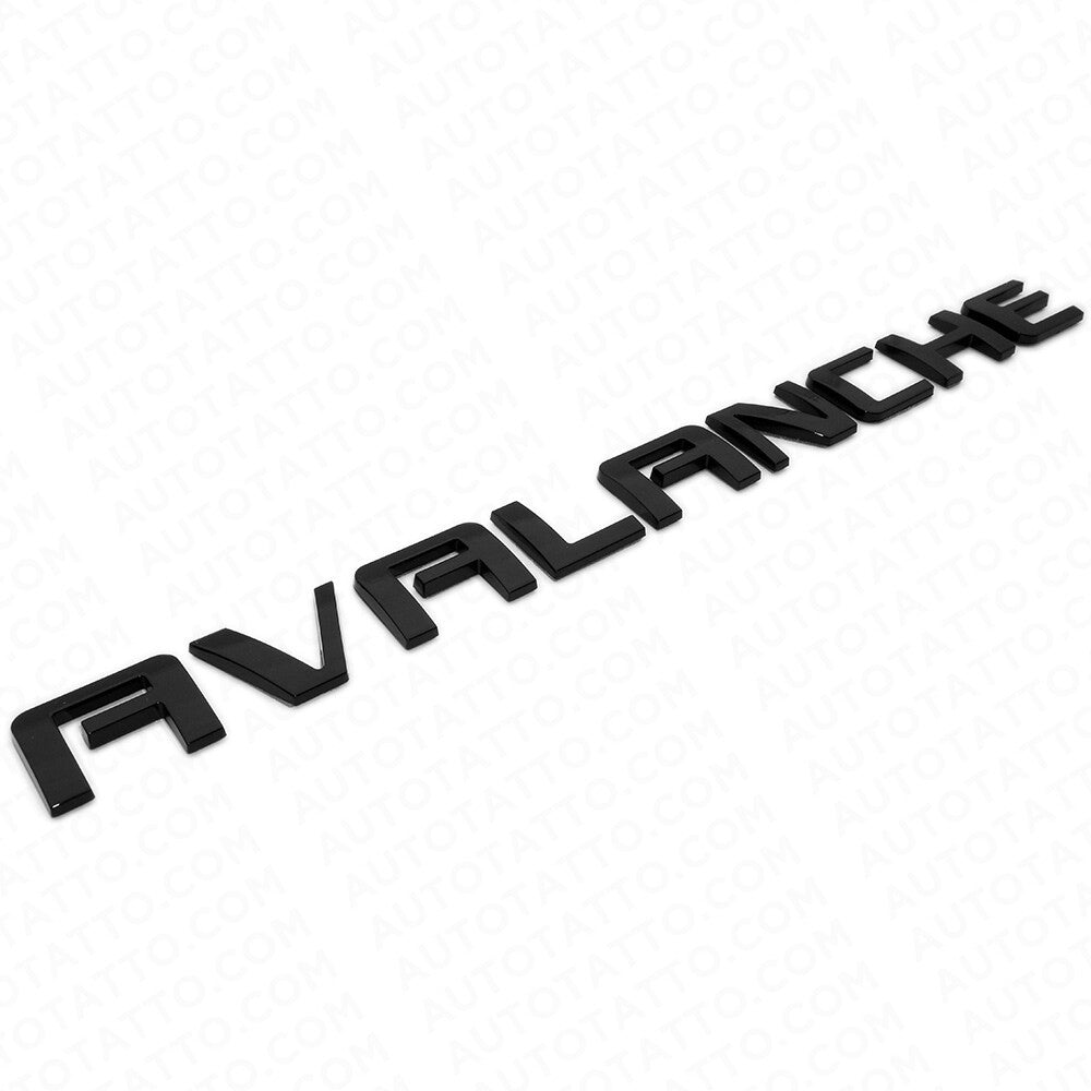 For Chevy Avalanche Door / Tailgate Badge 3D Logo Emblem Truck OEM Gloss Black