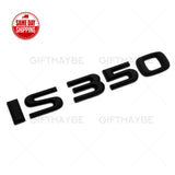 Lexus Trunk Lid Matte Black IS 350 Letter Logo Badge Decal Emblem Car F-Sport