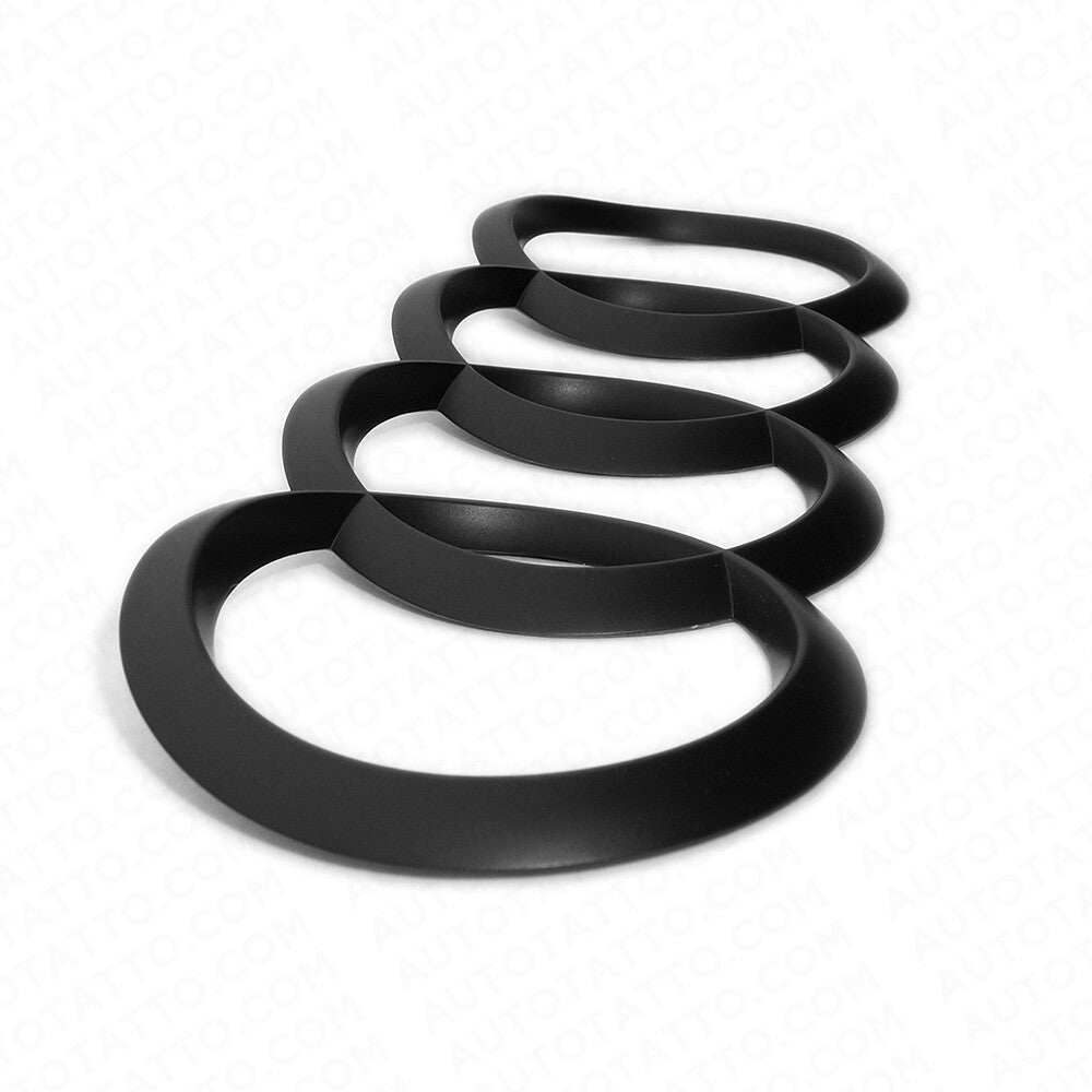 18-21 A5 S5 RS5 Sportback 4 Door Matte Black Trunk Sign Logo Rings Badge Emblem