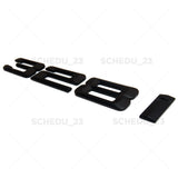 07-11 BMW 328i Rear Car Trunk Nameplate Emblem Badge M Performance Matte Black