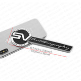3D Fashion Metal SV Autobiography Emblem Car Decal Badge Sticker Auto Decoration