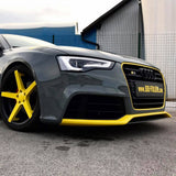 08-20 A3 S3 A4 S4 A5 S5 RS Matte Black Front Grille Sign Rings Badge Logo Emblem