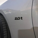 For Infiniti 2.0t Left or Right Side Fender Badge Emblem Nameplate Gloss Black