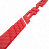 17+ Red Carbon Fiber Style AMG Sport Car Emblem 3D Trunk Lid Logo Badge Decorate