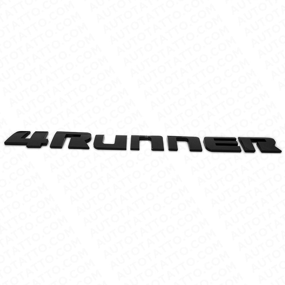 Gloss Back 4Runner Liftgate Nameplate Emblem Badge Logo Tailgate Rear Letter