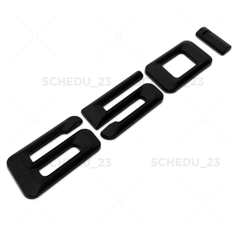 12-19 Matte Black BMW 650i Emblem Badge Trunk Lid M Performance F06 F12 F13