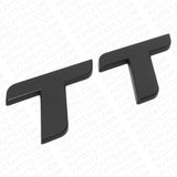 08-15 Audi TT Matte Black Rear Letter Tail Nameplate Trunk Emblem Badge Sport