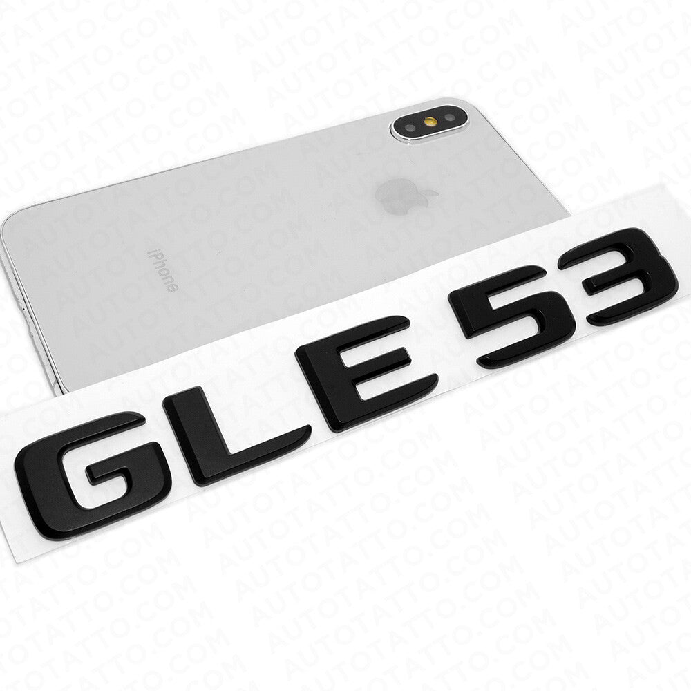 2021 Mercedes-Benz GLE 53 Letter Emblem Liftgate Badge AMG Sport Matte Black