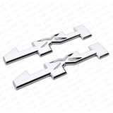 2pcs 4x4 For GMC Canyon Sierra Side Fender Pickup Badge Emblem Nameplate Chrome