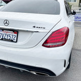 Mercedes New 4 Matic Emblem 3D Trunk Logo Letter Sport Badge AMG - Matte Black
