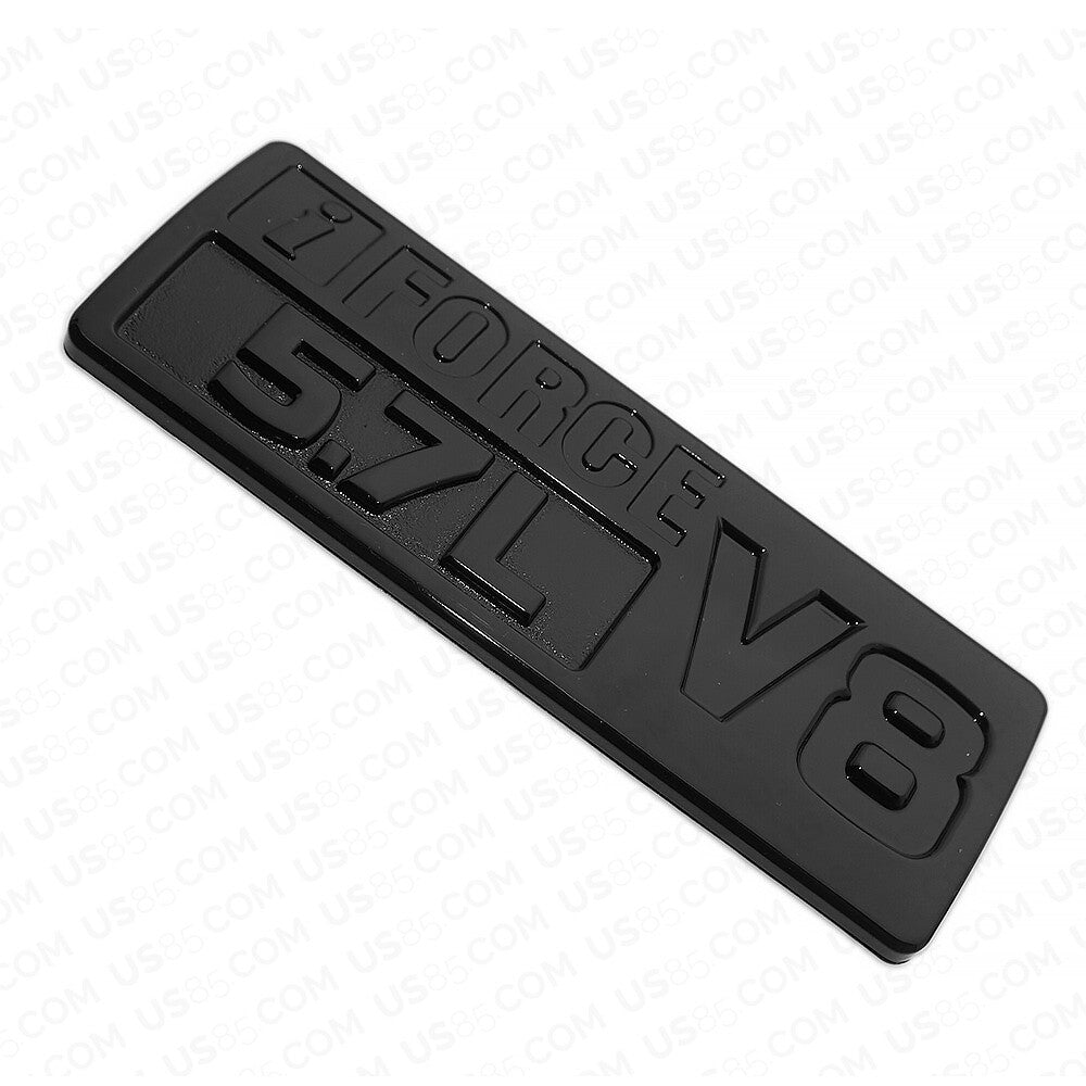 2x iFORCE 5.7L V8 Fender Door Badge Emblem For Toyota TRD PRO Sport Gloss Black