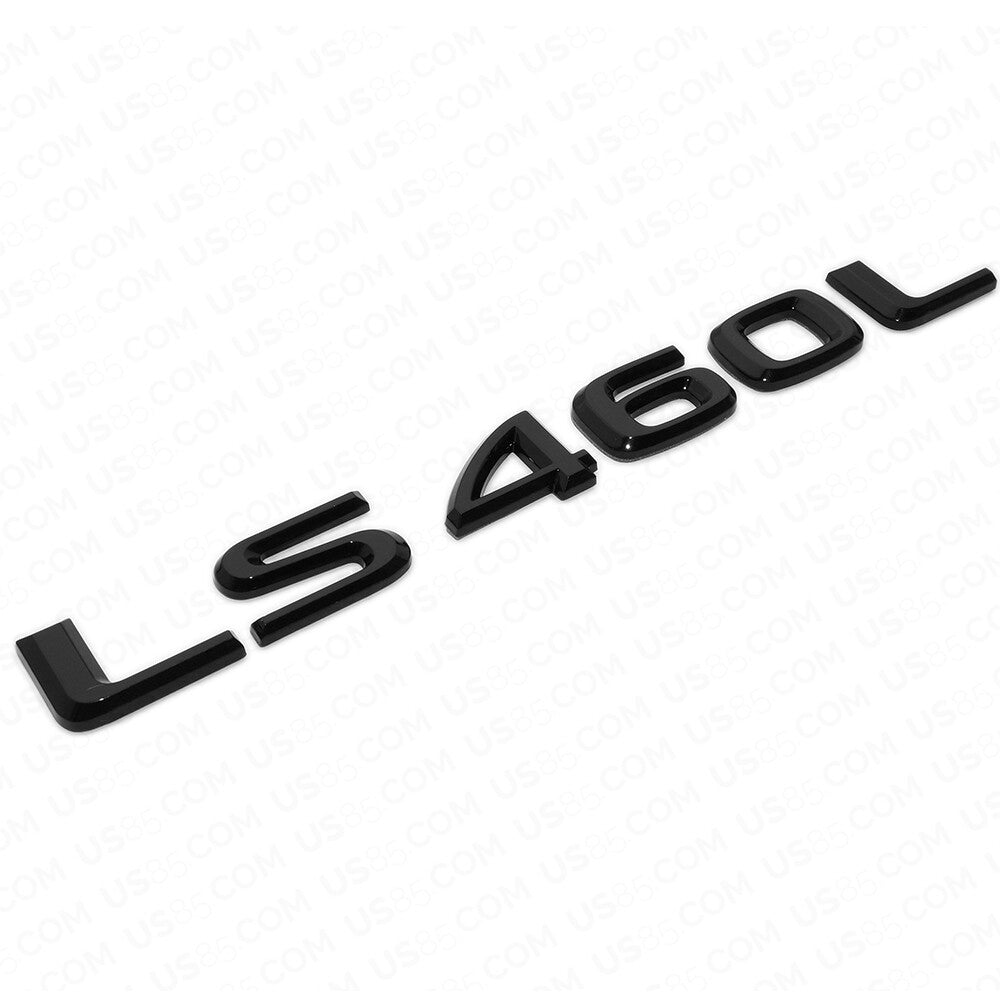 Lexus Rear Turnk Lid Gloss Black LS 460L Letter Logo Badge Emblem Car Replace