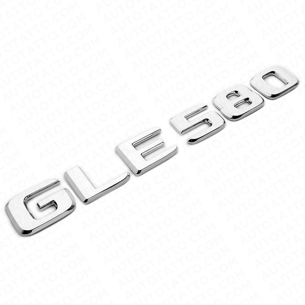 20-21 Mercedes-Benz GLE 580 Letter Emblem Liftgate Logo Badge AMG Sport Chrome