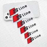 Audi S line Sport Car Wheels Brake Caliper Sticker Decal Logo Decoration Black