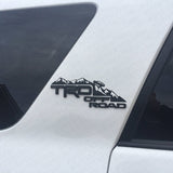 2x Left Right Toyota 4Runner TRD Off Road Sport Badge Side Quarter Emblem Black