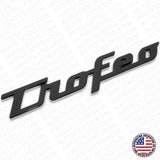 Maserati Levante GT Side Fender Trofeo Emblem Nameplate Badge Black Chrome