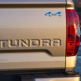 For Tacoma Tundra 4x4 OEM Chrome Tailgate Rear Body Nameplate Logo Badge Emblem
