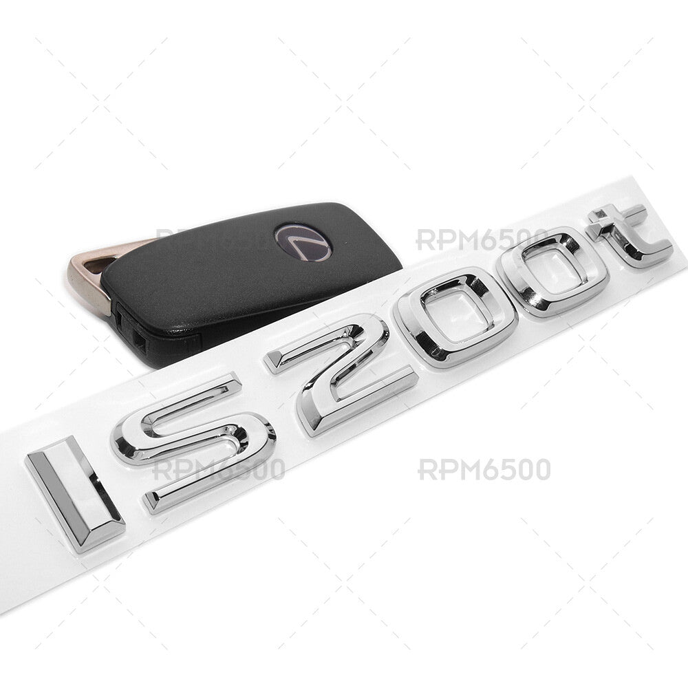 For Lexus Trunk OEM Chrome IS 200t Letter Logo Badge Emblem Car Replace F-Sport