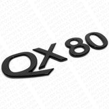 For Infiniti QX80 Rear Liftgate Logo Letter Badge Emblem Nameplate Gloss Black