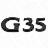 For Infiniti G35 Rear Trunk Logo Letter Badge Emblem Nameplate Sport Gloss Black
