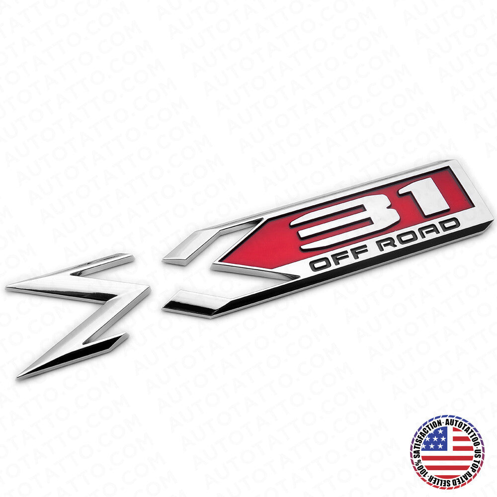 GMC Sierra X31 Off Road Rear Truck Bed Decal Badge Logo Emblem Nameplate Chrome