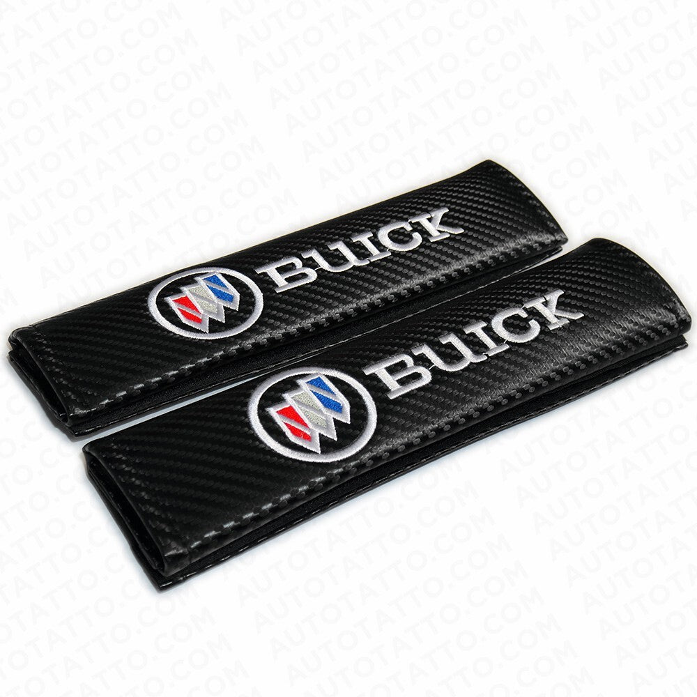 Buick Sport Carbon Car Seat Belt Cover Safety Shoulder Strap Cushion Pad Harness