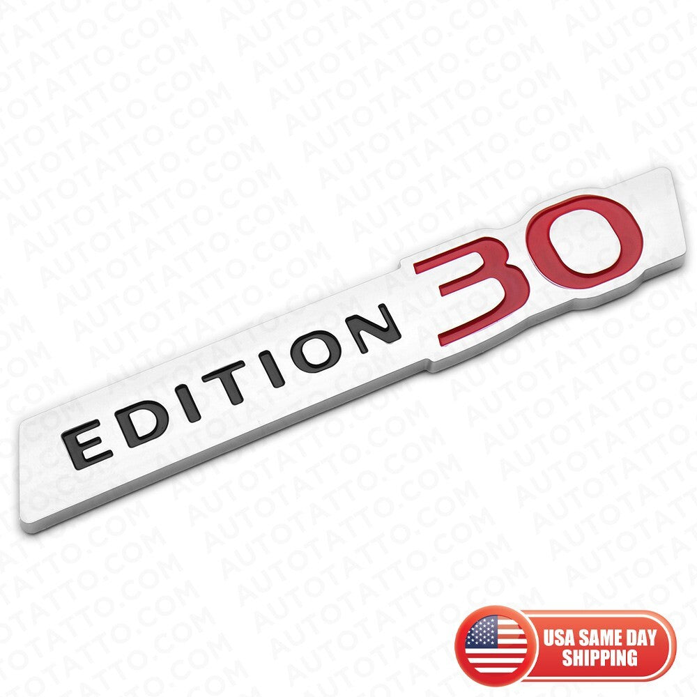 For Infiniti EDITION 30 Rear Trunk Lid Badge Emblem Nameplate Sport Chrome Red