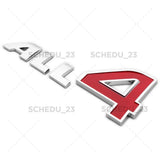 Mini Cooper Clubman Countryman Paceman F54 F60 R60 Door ALL 4 Badge Logo Emblem