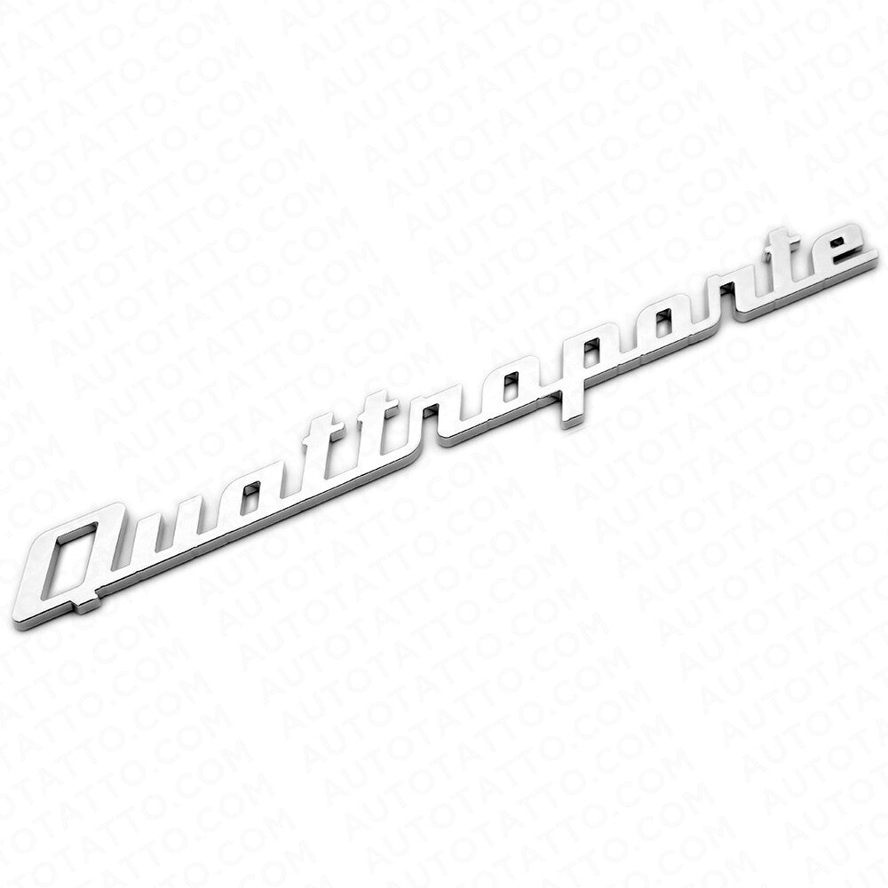 Maserati Quattroporte OEM Chrome Trunk Lid Nameplate Logo Emblem Badges Sport