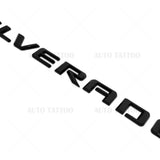 19-21 Matte Black Silverado 1500 Tailgate Letter Logo Emblem Badge Z71 LT LTZ