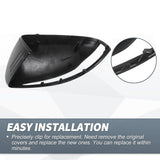 Gloss Black Mercedes W205 W213 X253 W222 C E S GLC Class Mirror Cover Replace