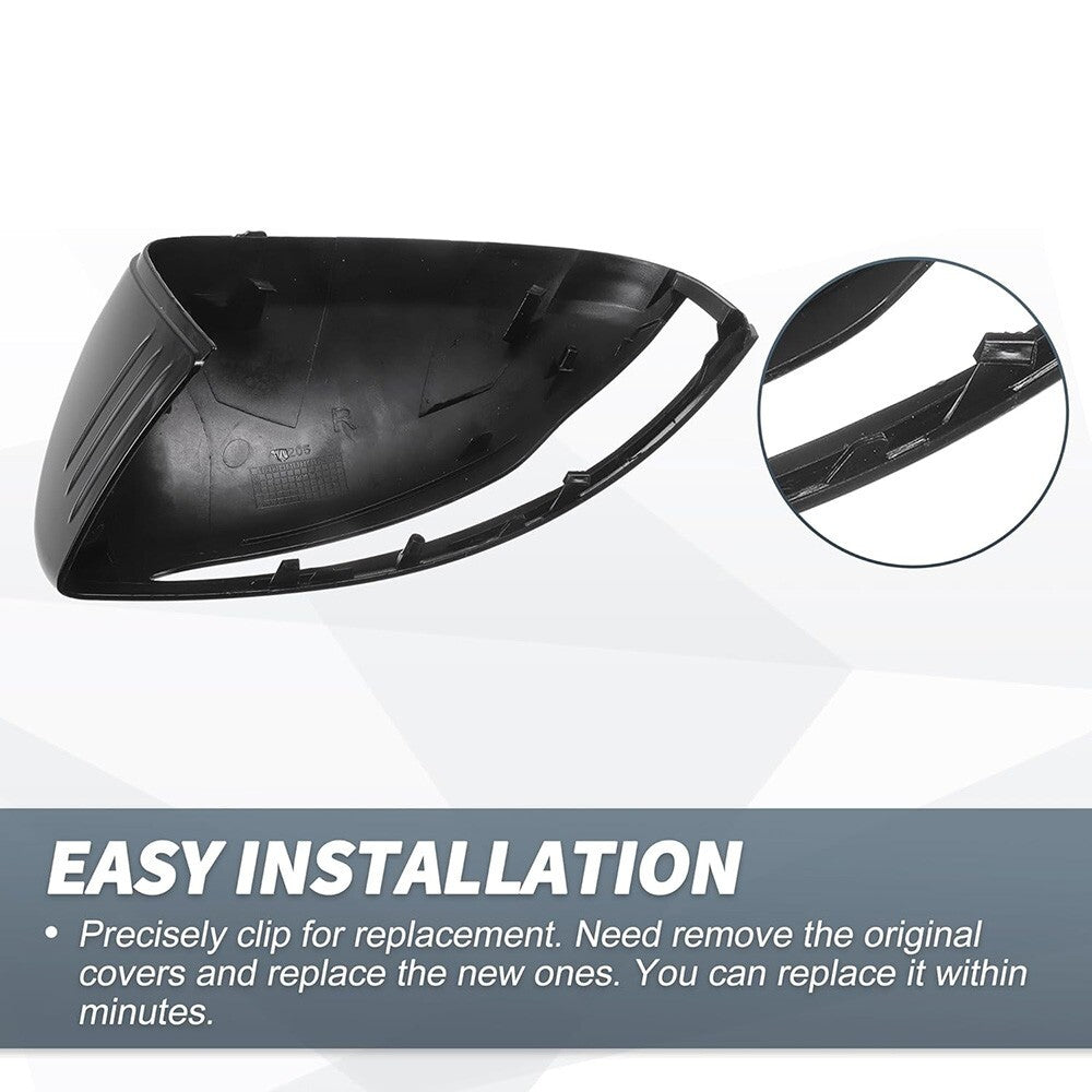 Gloss Black Mercedes W205 W213 X253 W222 C E S GLC Class Mirror Cover Replace