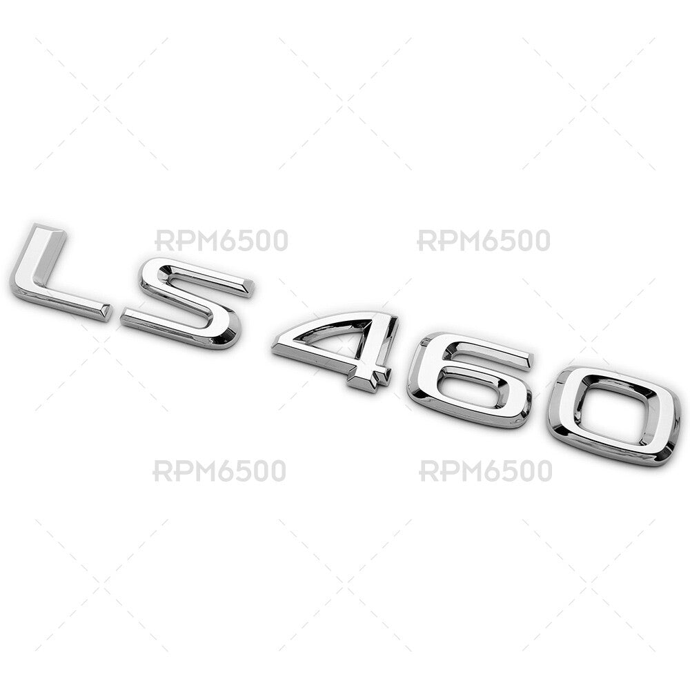 For Lexus Rear Turnk Lid OEM Chrome LS 460 Letter Logo Badge Emblem Car Replace