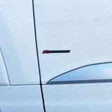 2x/Set Fashion Metal R Dynamic Car Decal Badge Emblem Sticker Auto Decoration