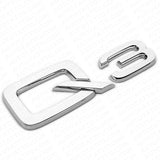 Audi Q3 OEM Chrome Rear Letter Liftgate Nameplate Trunk Emblem Badge Sport