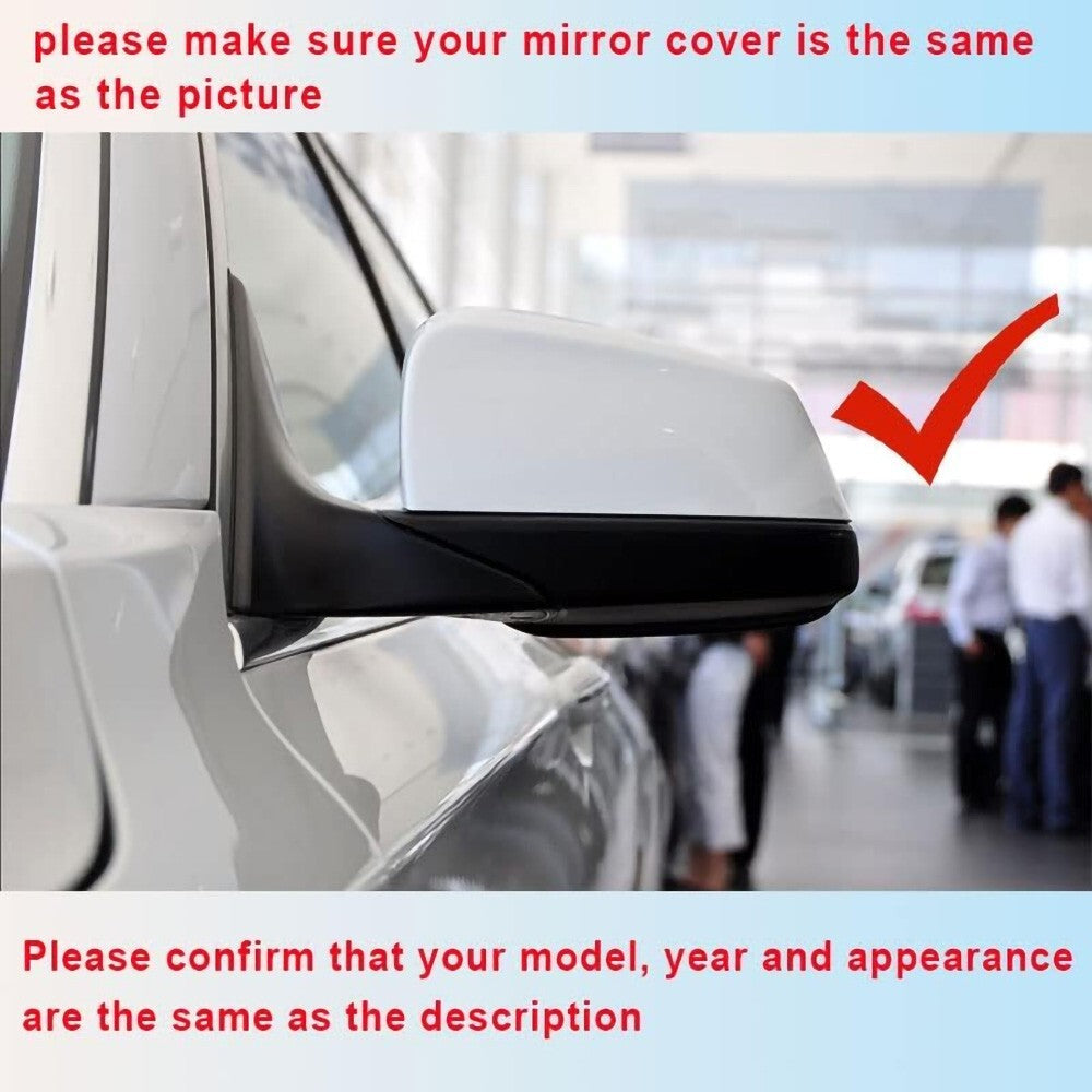 Carbon Fiber Style Side Mirror Cover For 07-13 BMW E60 F07 F10 E63 E64 F12 F13