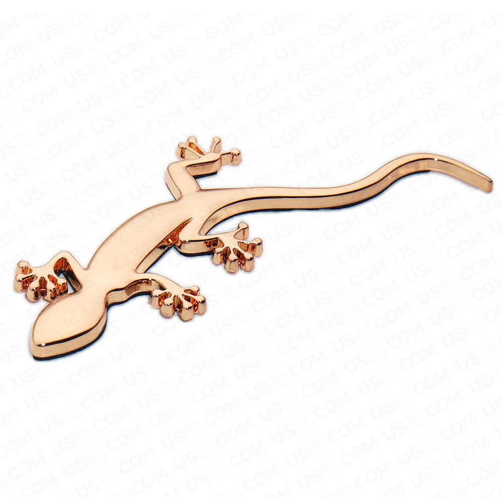 Audi Quattro Gecko Nameplate Badge Emblem Trunk 3D Sticker Car SUV Sport Gold