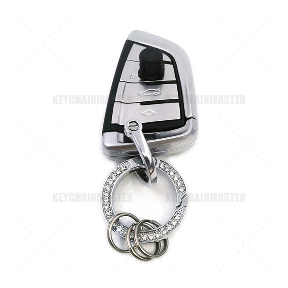 3D Fashion Luxury Diamond Alloy Car Home Lady Keychain Ring Buckle Decorate Gift