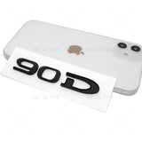 Tesla Rear Liftgate Lid Model 90D Nameplate Logo Badge Emblem Sport Matte Black